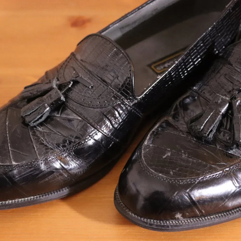 Stacy Adams Genuine Snakeskin Loafer Men’s Size 10